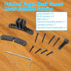 Goggle Camera Mount for Paintball Mask, Aluminum Paintball Mask Mount