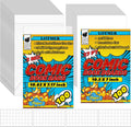 100 Sets Silver Age Comic Book Bags and Boards Thickened 27PT Comic Boards | 7 x 10.5 Inch Acid-Free Backing Boards
