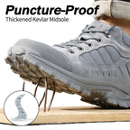 Men's Steel Toe Work Boots, Puncture Resistant, Mid-Ankle