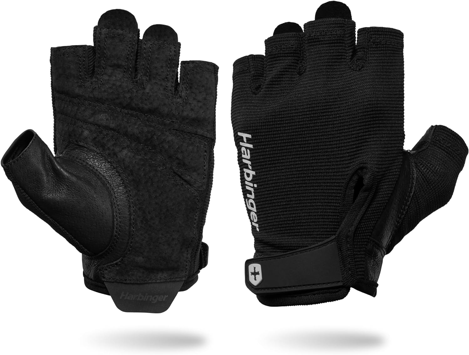 Power Gloves 3.0 - Durable Half Finger Weightlifting Gloves with Adjustable Wrist Closure, Breathable Leather Palm