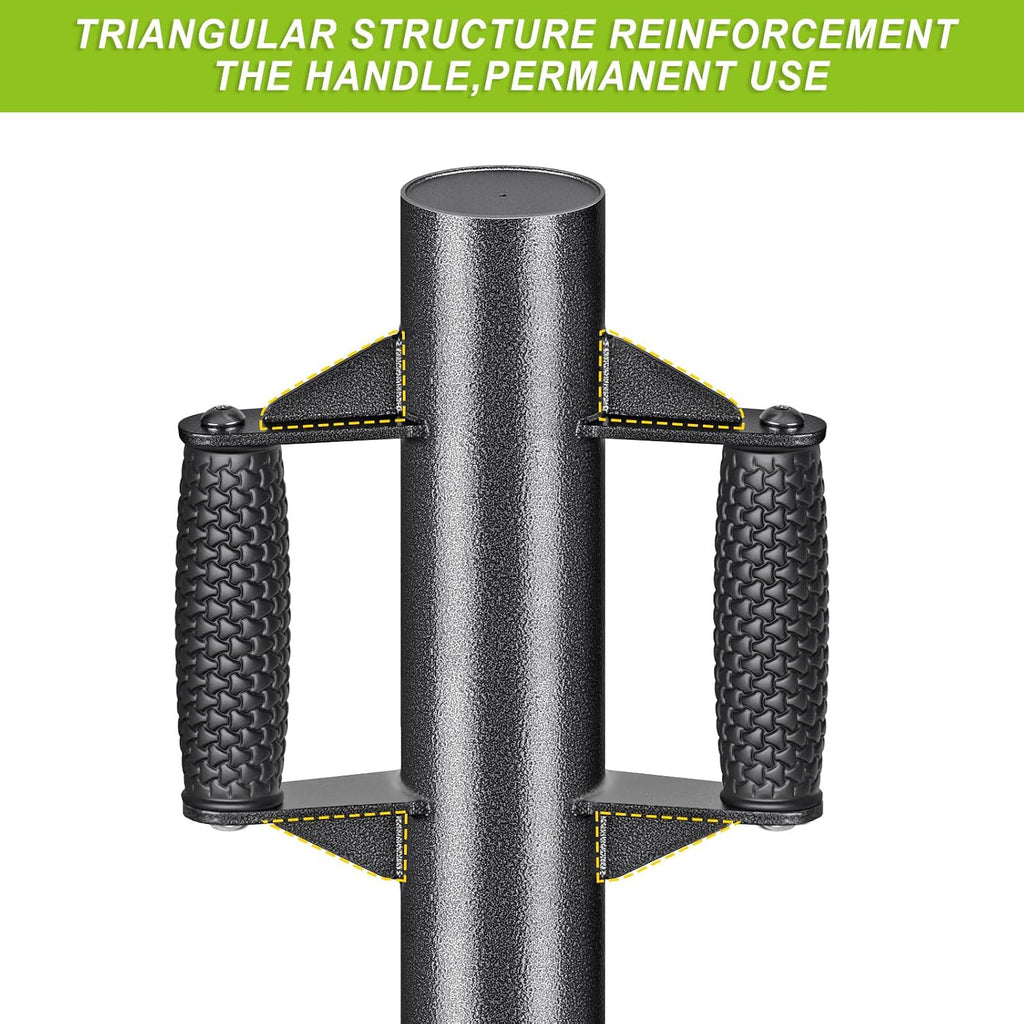 Enhance Fence Post Driver with Anti-Slip Handles T Post Driver, Heavy Duty Steel Post Driver Pounder Hammer for Metal