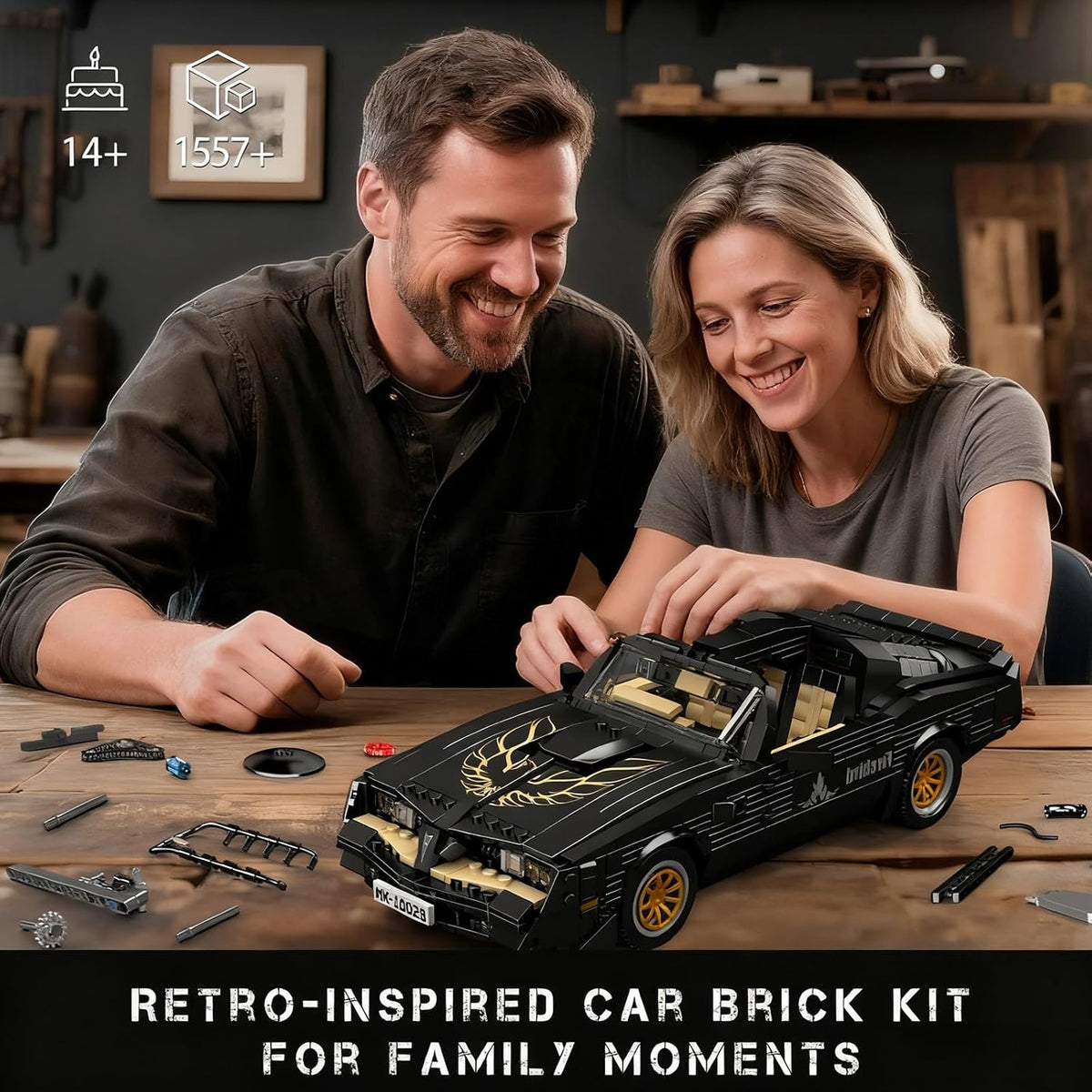 Classic Supercar Building Set, 1557 PCS MOC Sport Car Model Kit