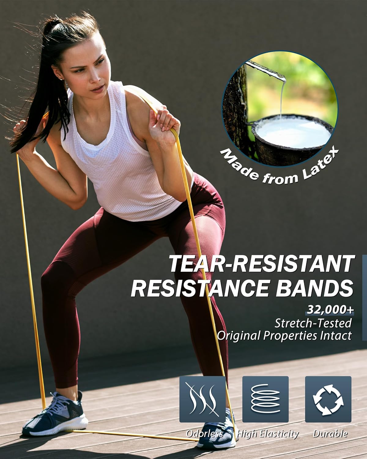Resistance Bands for Working Out,5-Level Elastic Pull Up Assistance Bands Set for Men & Women,Exercise Bands for Home