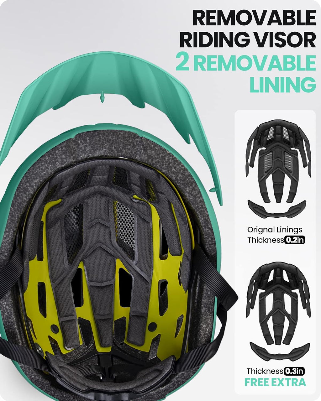 Gem Recreational MIPS Cycling Helmet - Two Removable Liners & Ventilation in Multi-Environment - Bike Helmet in