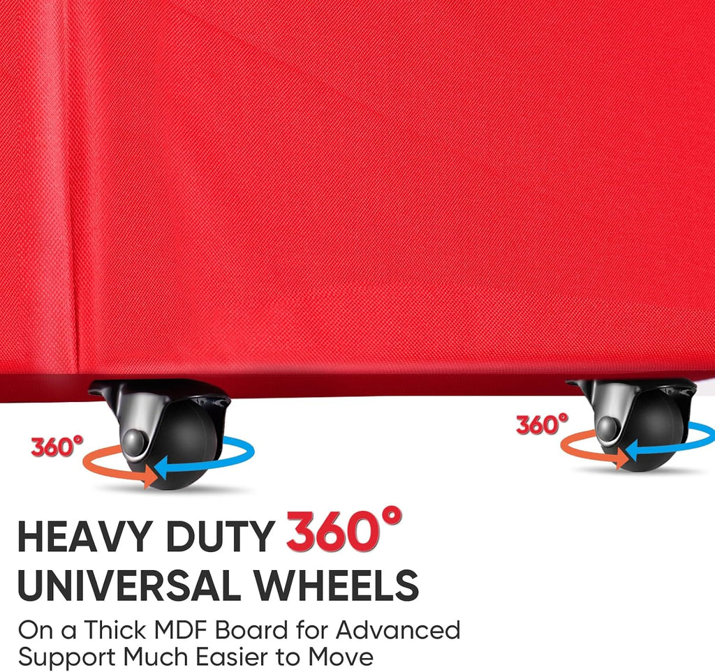 7.5 ft Rolling Christmas Tree Storage Bag, 2 Swivel Wheels for Easy Moving, Heavy Duty 600D Oxford Fabric Extra Large