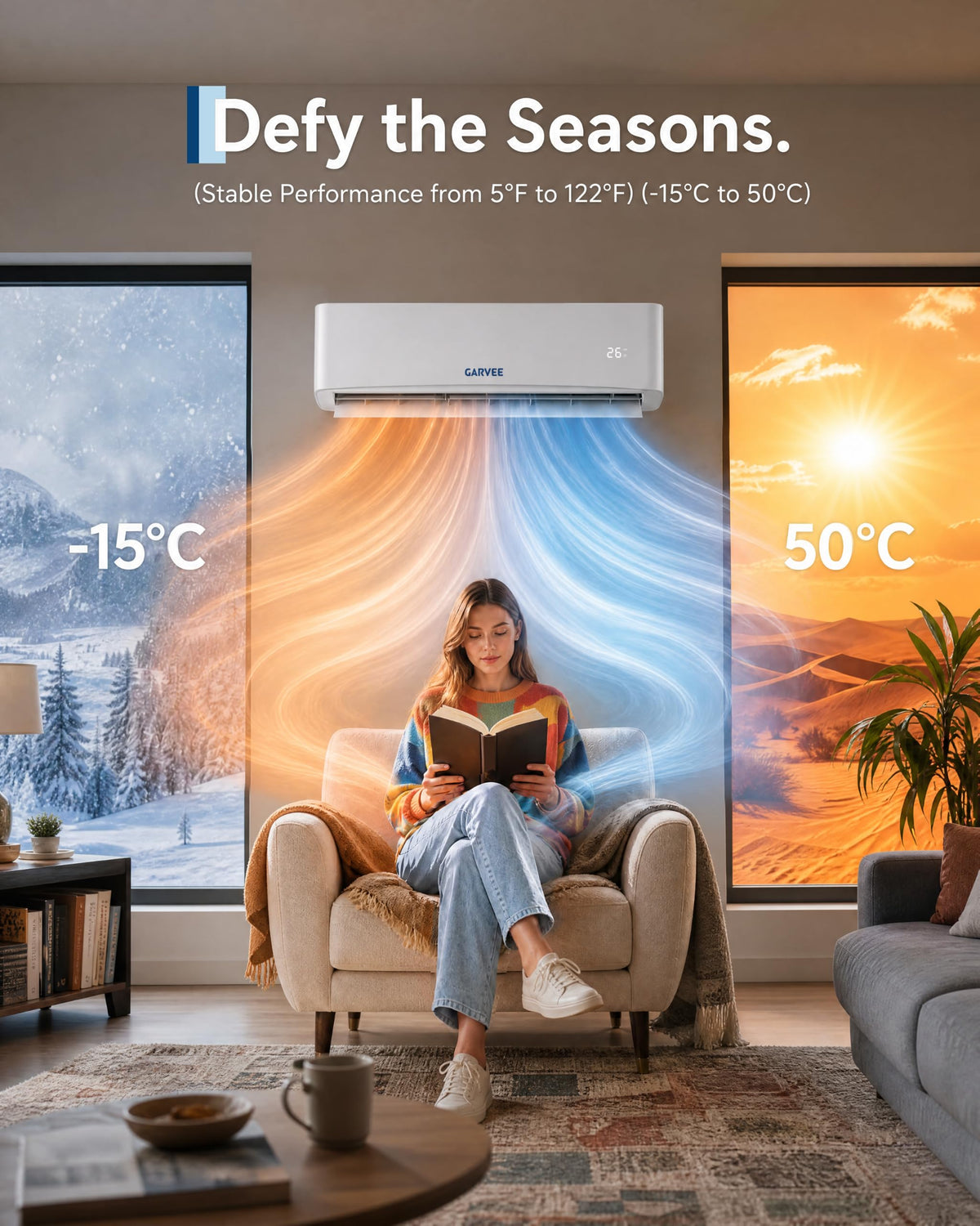 SEER 17 12000BTU 115V Mini Split Air Conditioner