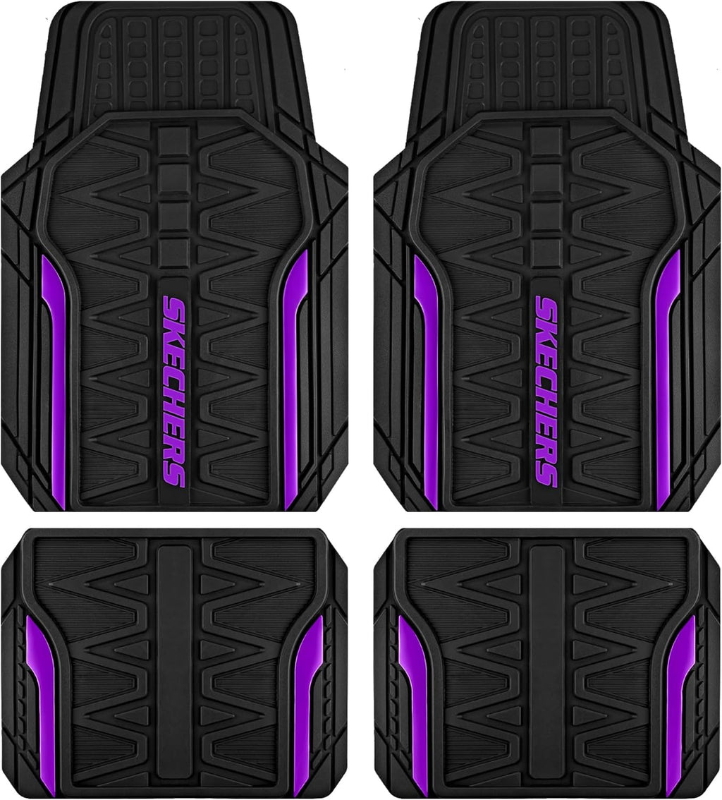 Car Floor Mats,Heavy Duty Rubber Car Mats Full Set,All Weather Floor Mats,Waterproof TrimTo Fit Universal Floor Liner