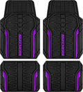 Car Floor Mats,Heavy Duty Rubber Car Mats Full Set,All Weather Floor Mats,Waterproof TrimTo Fit Universal Floor Liner