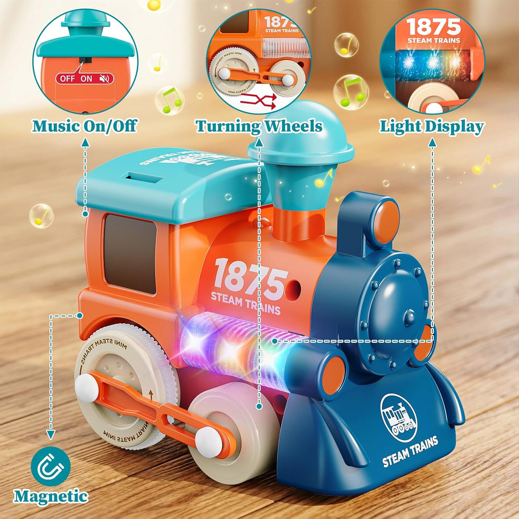 Electric Train Set for Toddler, Toy Train Set for Kids 3+ | 17-Pc Train Toy, with Train Tracks, Lights and Sound