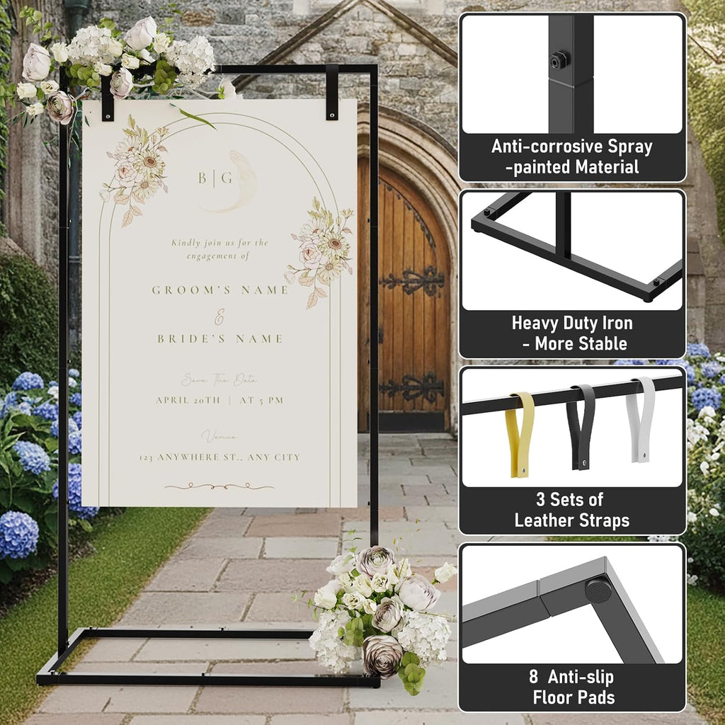 Adjustable Wedding Sign Stand, for Seating Charts & Wedding Decor