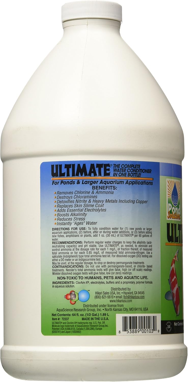 Usa AHK72337 Ultimate Water Conditioner for Aquarium, 0.5-Gallon