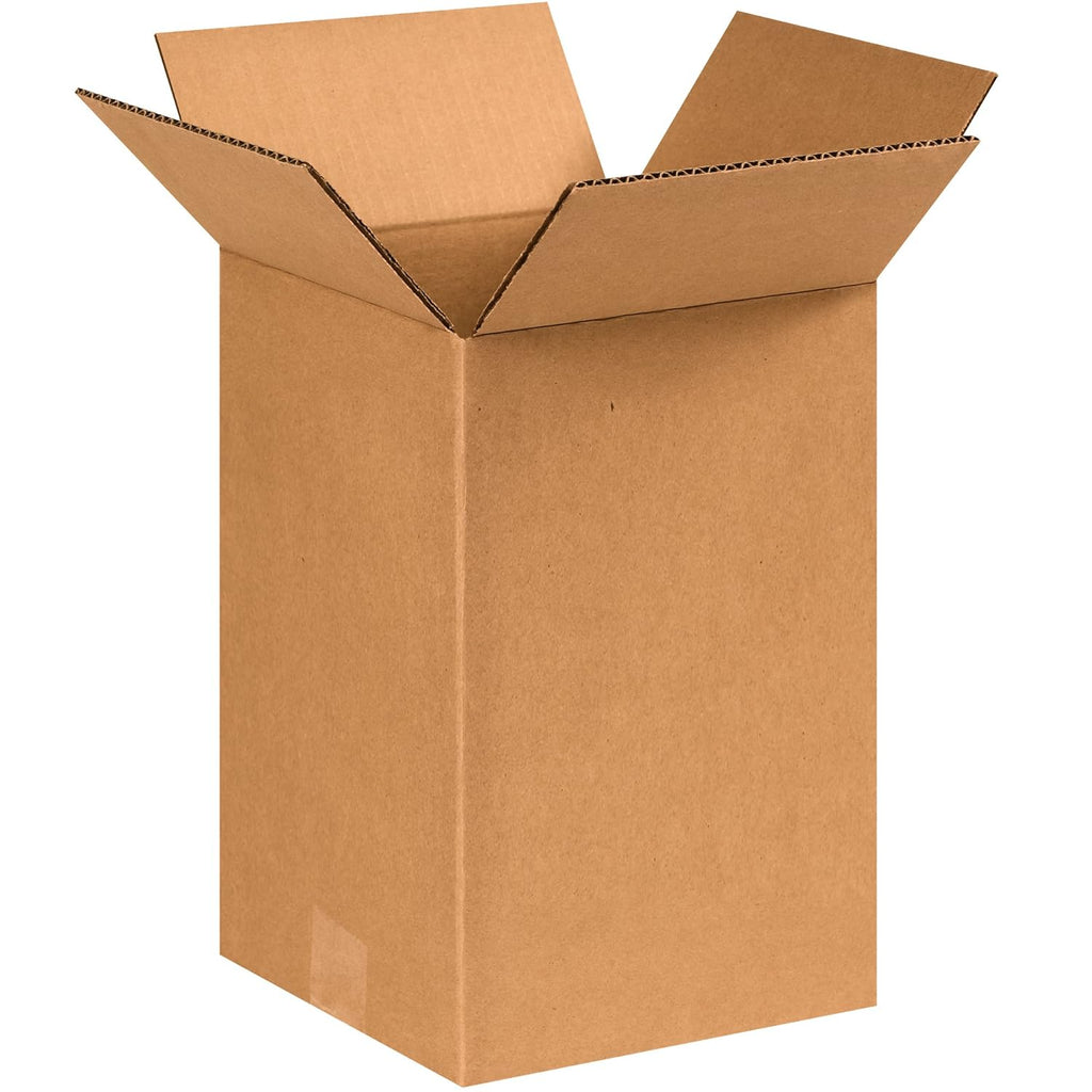 Shipping Boxes Medium 8"L x 8"W x 12"H 25-Pack, Cardboard Box for Shipping, Moving, Mailing, Packing, Packaging and