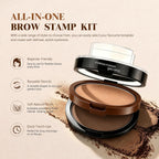 Eyebrow Stamp Kit Quick Makeup Tool for Natural Perfect Brows