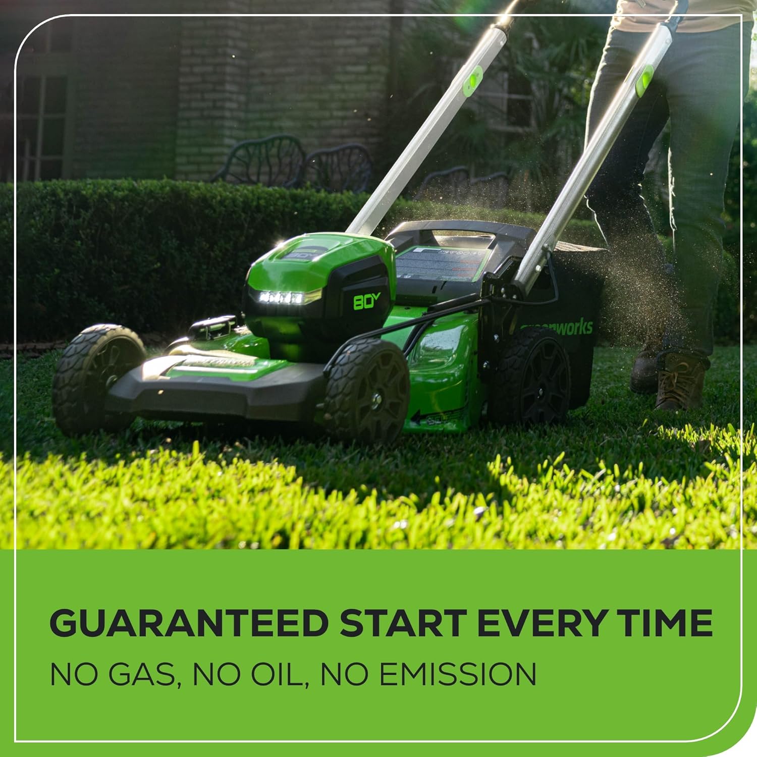 80V 21 in Self-Propelled Lawn Mower, 4.0 Ah Battery and Charger