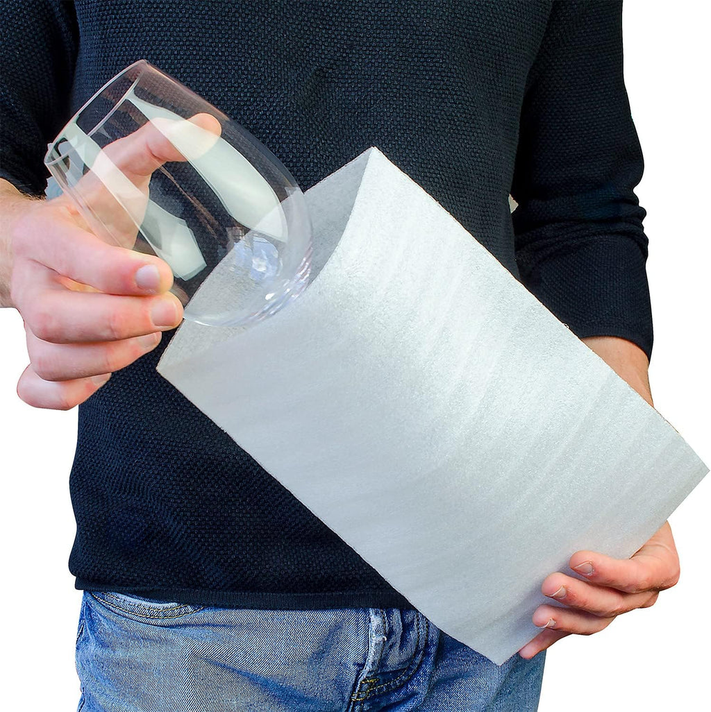 Foam Pouches & Foam Wrap Sheets,4 Sizes 80 Count Foam Wrap Sheets Cushioning for Moving, Shipping, Packaging