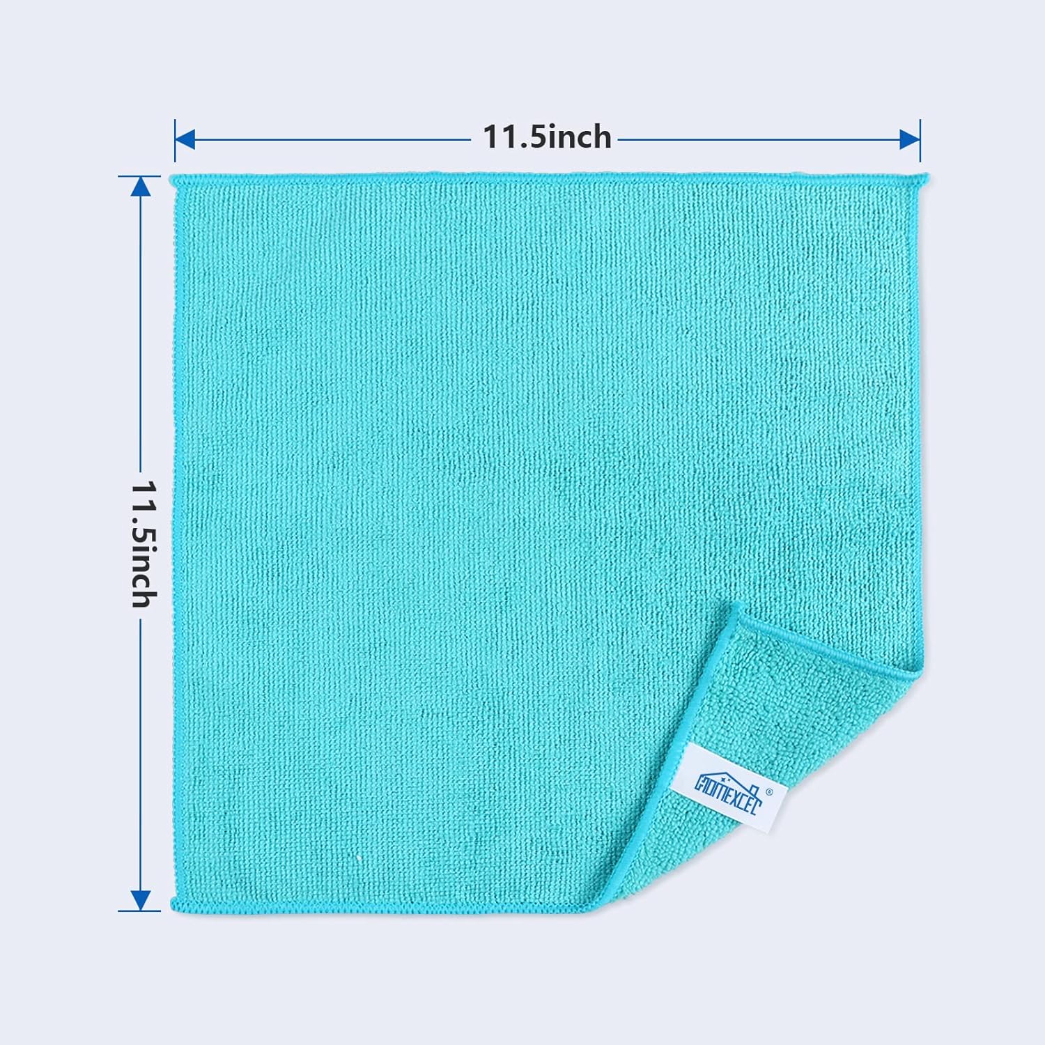 Microfiber Cleaning Cloth,100 Pack Cleaning Rags, Cleaning Towels with 4 Color Assorted, 11.5"X11.5" Shop Towels