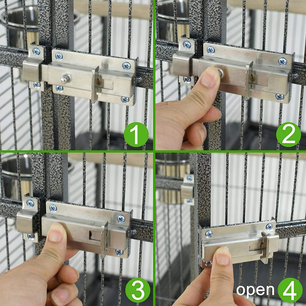 61 Inches Large Bird Cage Play Top Parrot Cockatiel Parakeet Chinchilla Macaw Cockatoo Cage W/Stand Perch Pet Supplies