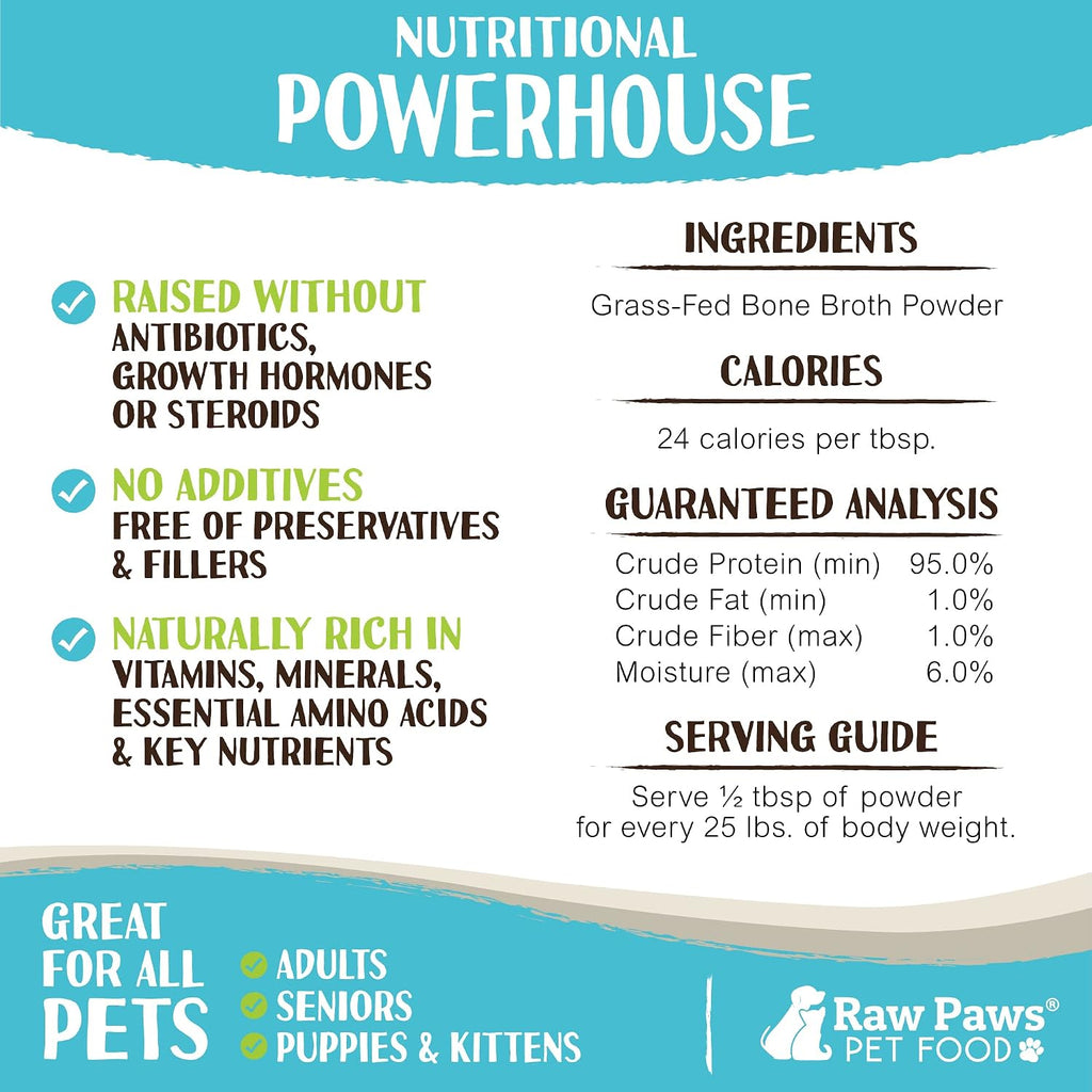 Beef Bone Broth for Dogs & Cats, 6-oz - Powdered