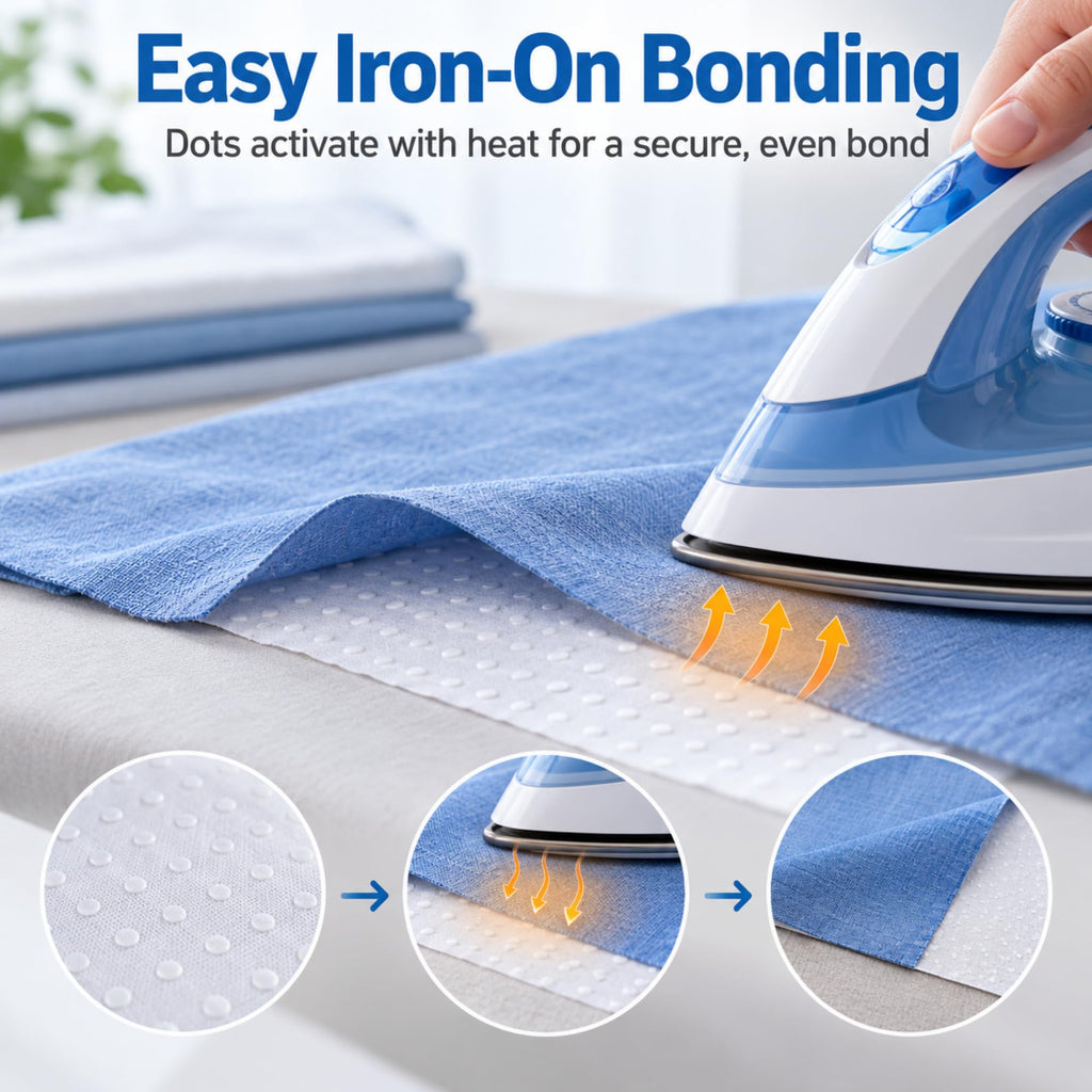 Fusible Fleece Interfacing, 11.6" x 30 Yds Medium Weight Iron on Padding
