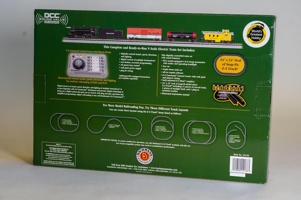Trains - Whistle-Stop Special DCC Sound Value Ready to Run Electric Train Set - N Scale , Black | Complete Starter