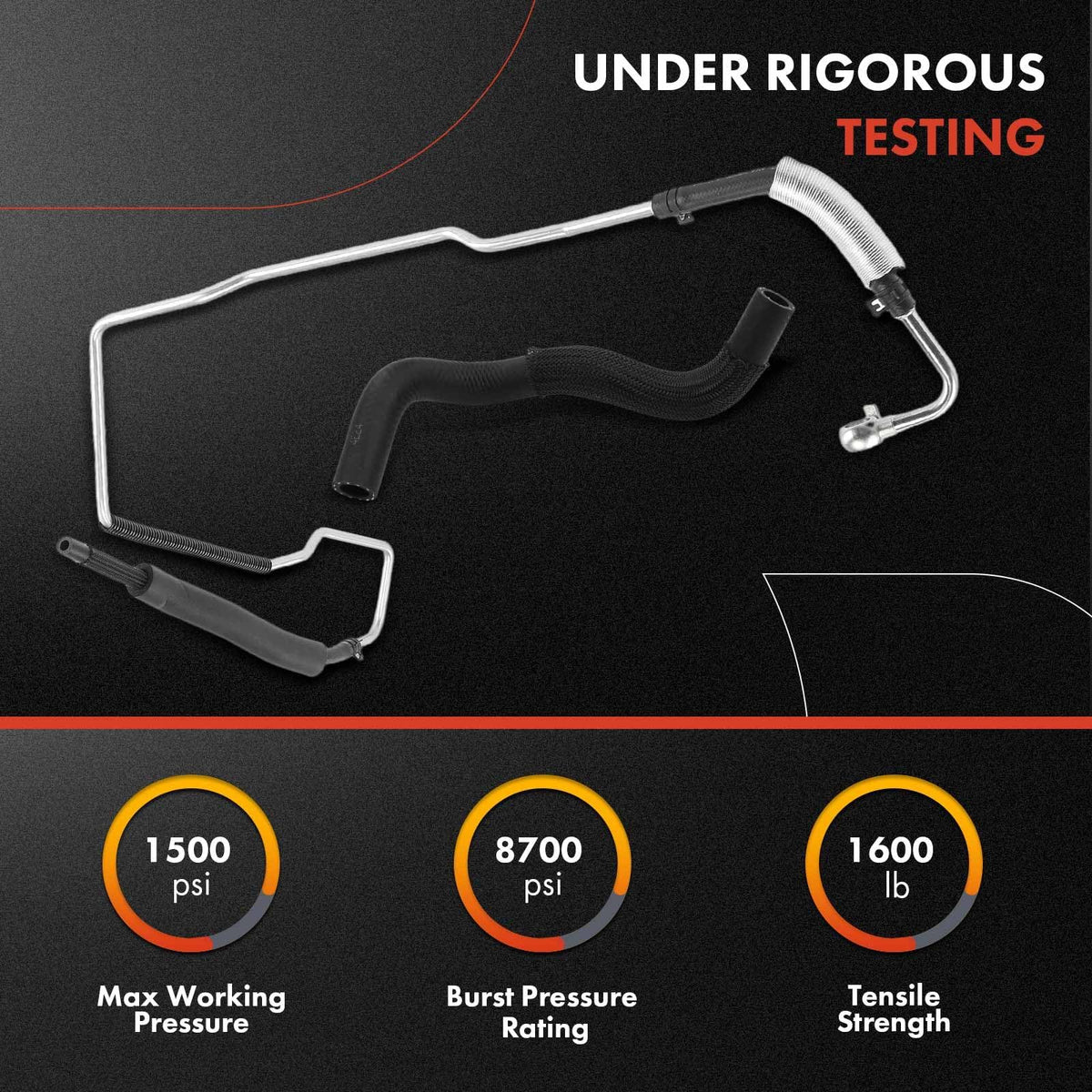 A-Premium Power Steering Pressure & Return Hose Compatible with Honda
