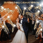 Drixbor 100 PCS Light Up Wedding Wands - LED Tinsel Streamers for Wedding Send Off & Grand Entrance, Party Favors