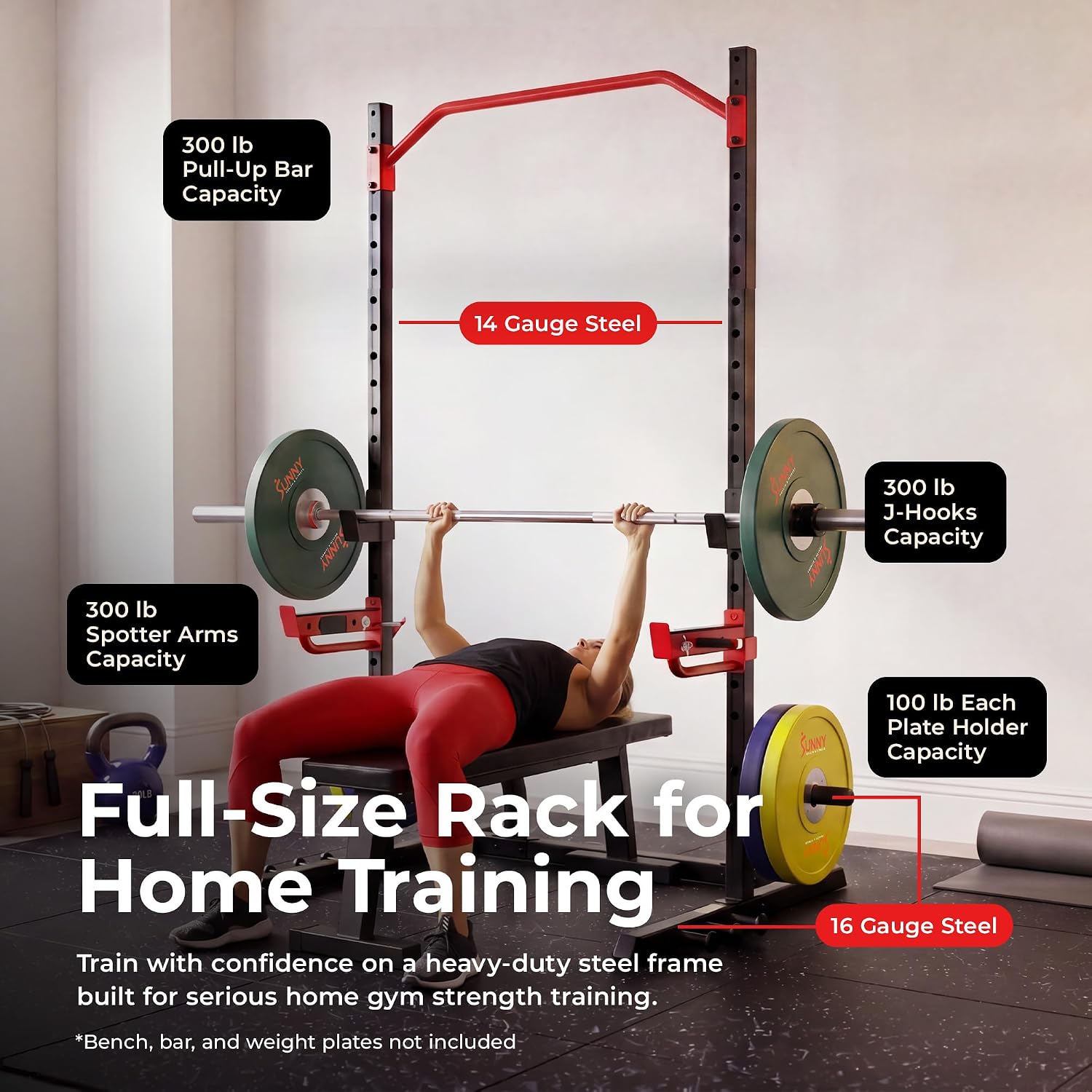 Multifunctional Strength Training Home Gym – Complete Workout Equipment with Training Attachments, Optional Squat