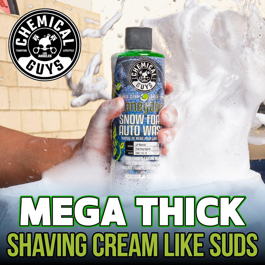 Honeydew Snow Foam Car Wash Soap for Foam Cannons, 16 oz | Works with foam cannons, foam guns or bucket washes, safe