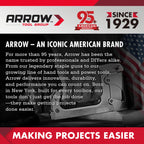 ARROW Folding Utility Knife, Quick Change Box Cutter with 10 Blades