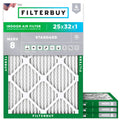 25x32x1 Air Filter MERV 8 Dust & Allergy Defense (4-Pack)