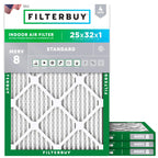 25x32x1 Air Filter MERV 8 Dust & Allergy Defense (4-Pack)