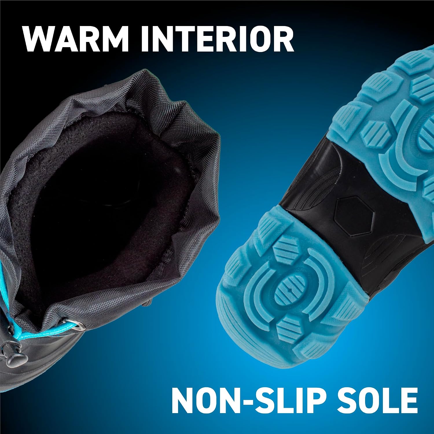 Absolute Thunder 3 Little Kid Light Up Snow Winter Boots, Warm, Insulated, Waterproof