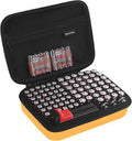 Battery Organizer Storage Case with Tester for AAA AA Button Cells, 88 Pack | with Mesh Bag & Handle, Fireproof