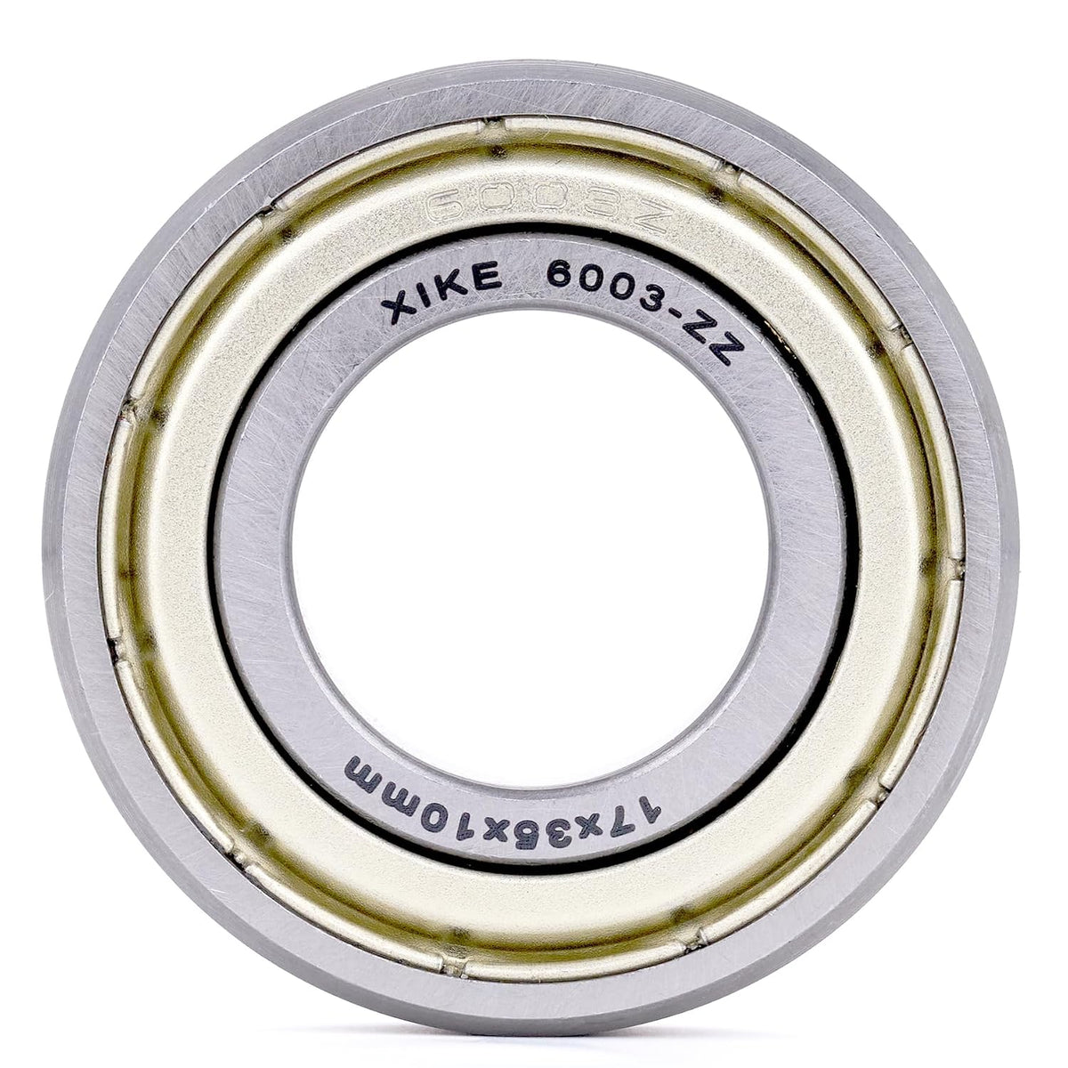XIKE 6003ZZ Shielded Deep Groove Ball Bearings, 17x35x10 mm, 6-Pack