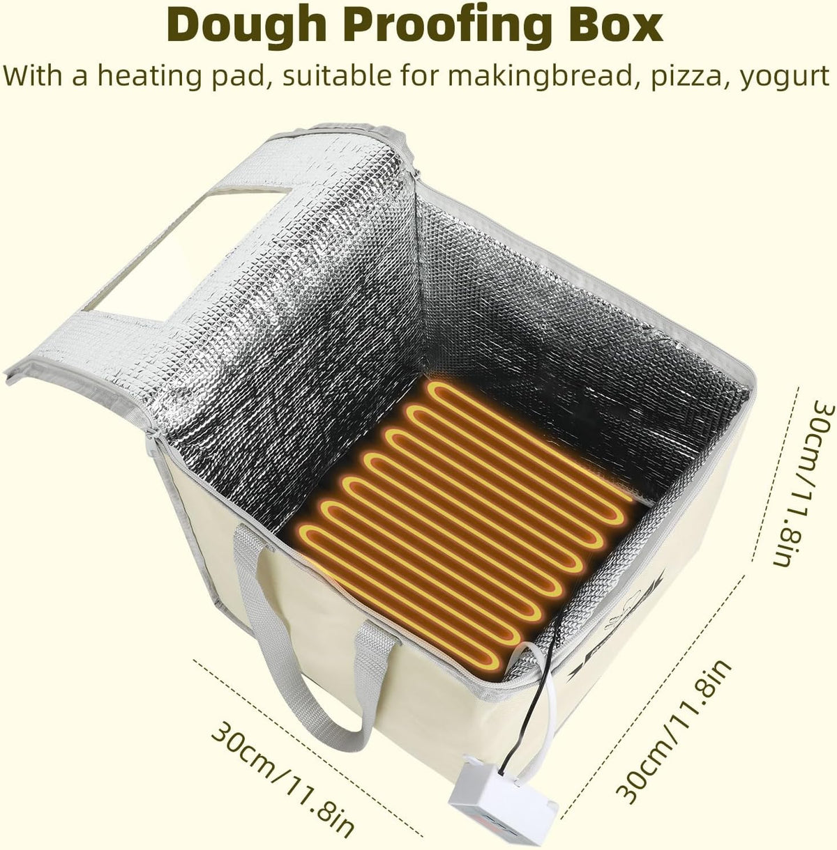Dough Proofing Box With Precision Temperature Control - Foldable Visible Bread Proofer for Sourdough Starter, Pizza