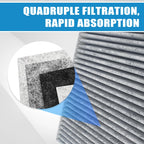 Engine & Cabin Air Filter For Palisade (2020-2025), Replace 97133S8000, CA11943, 28113-A9100