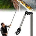 12FT Gutter Cleaning Tools from the Ground with Dual-Axis Adjustment