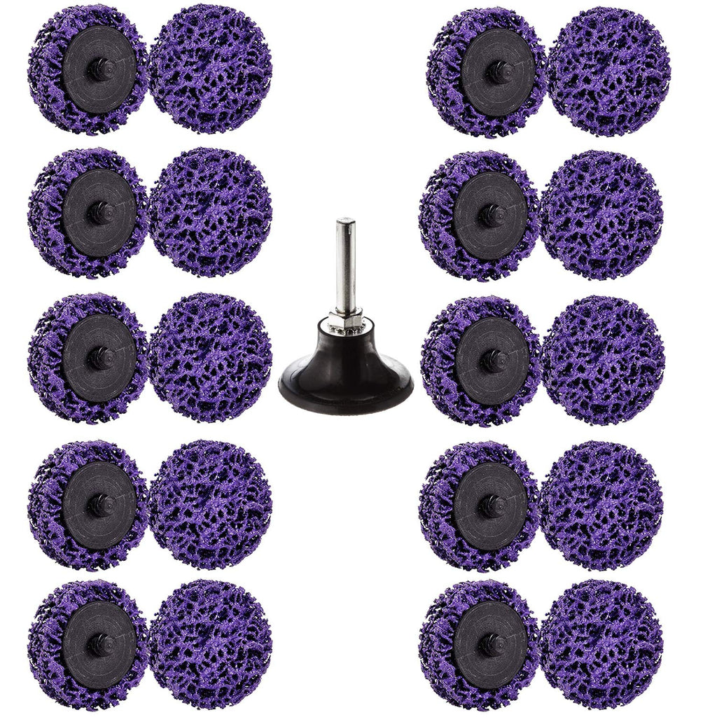 21 Pcs 2" Quick Change Easy Strip Discs for Drill, Die Grinder Attachments
