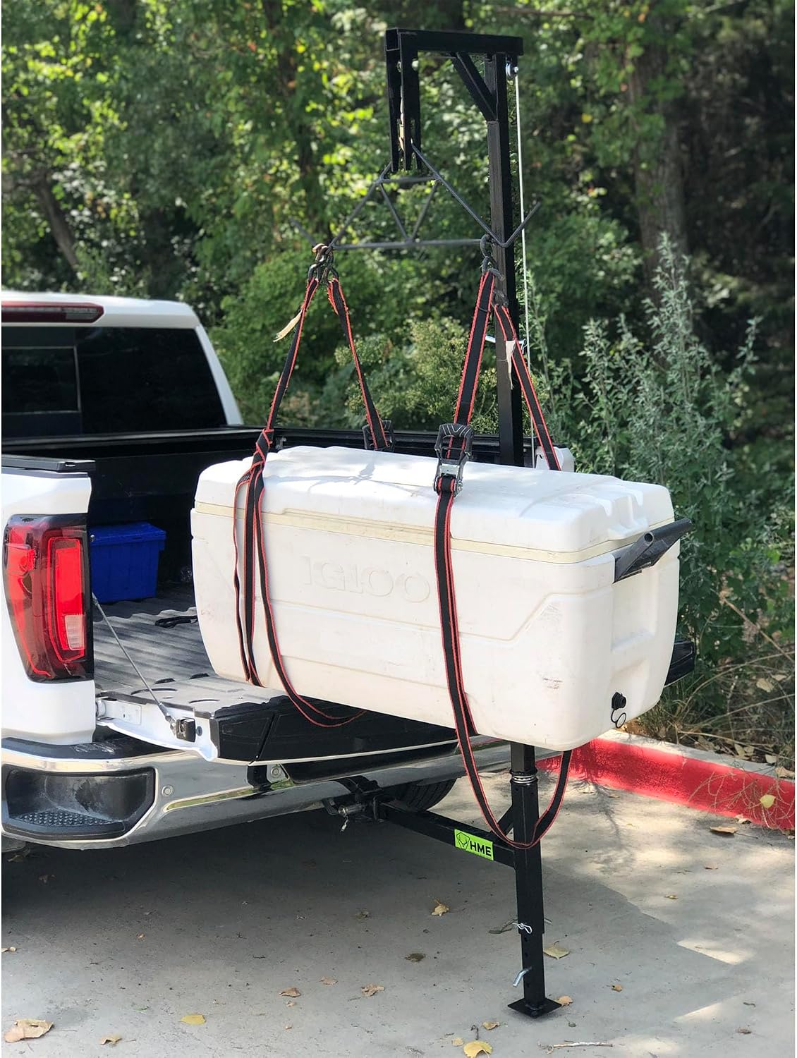 Truck Hitch Game Hoist Kit with Winch and Gambrel, 400 lb Capacity | Hunting Game Skinning and Cleaning Accessory