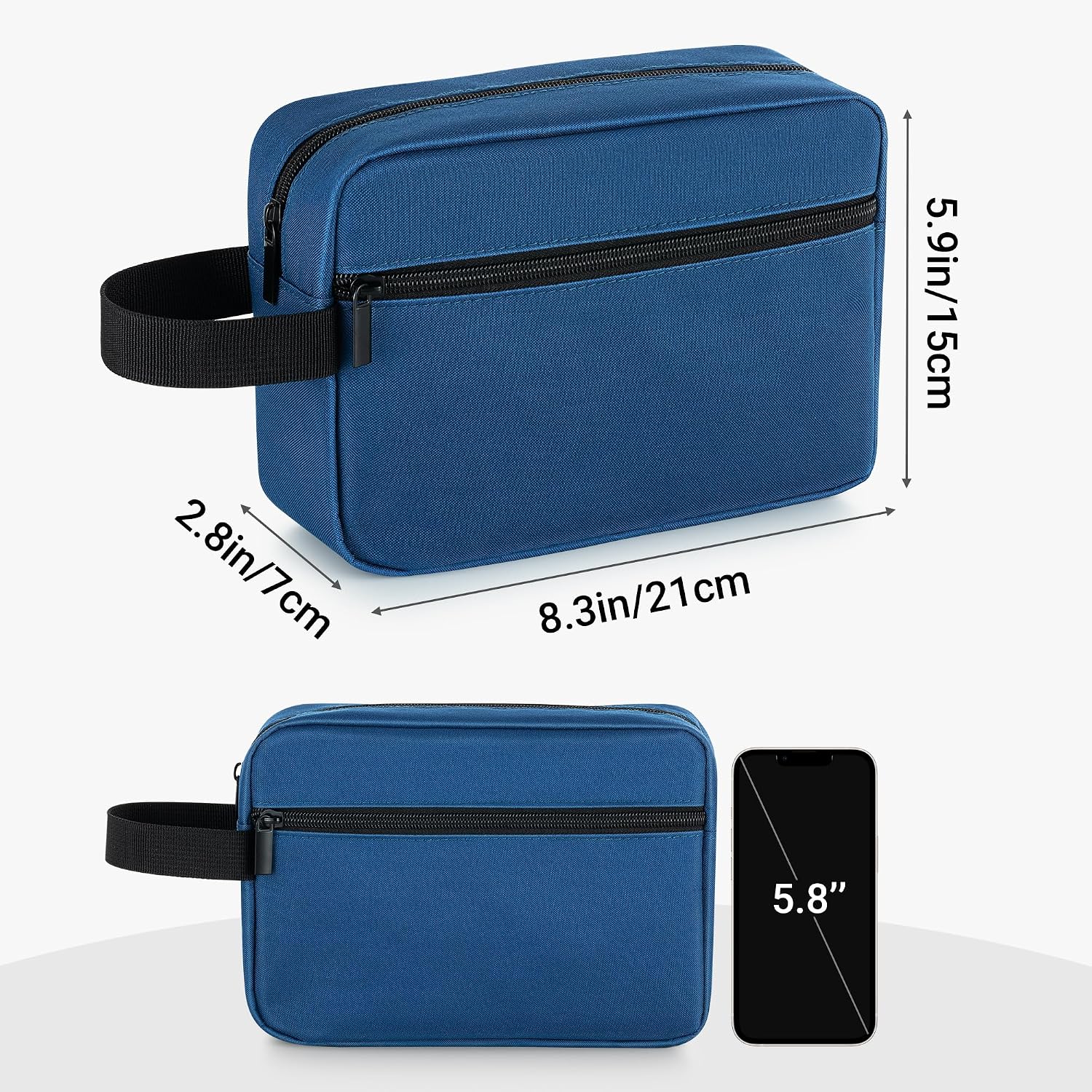 Travel Toiletry Bag for Women and Men,Lightweight Makeup Bag Hanging Dopp Kit with Shaving Compartment Cosmetic