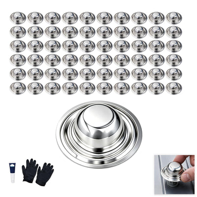 60-Pack Stainless Steel Roof Screw Caps for Quick Leak Repair