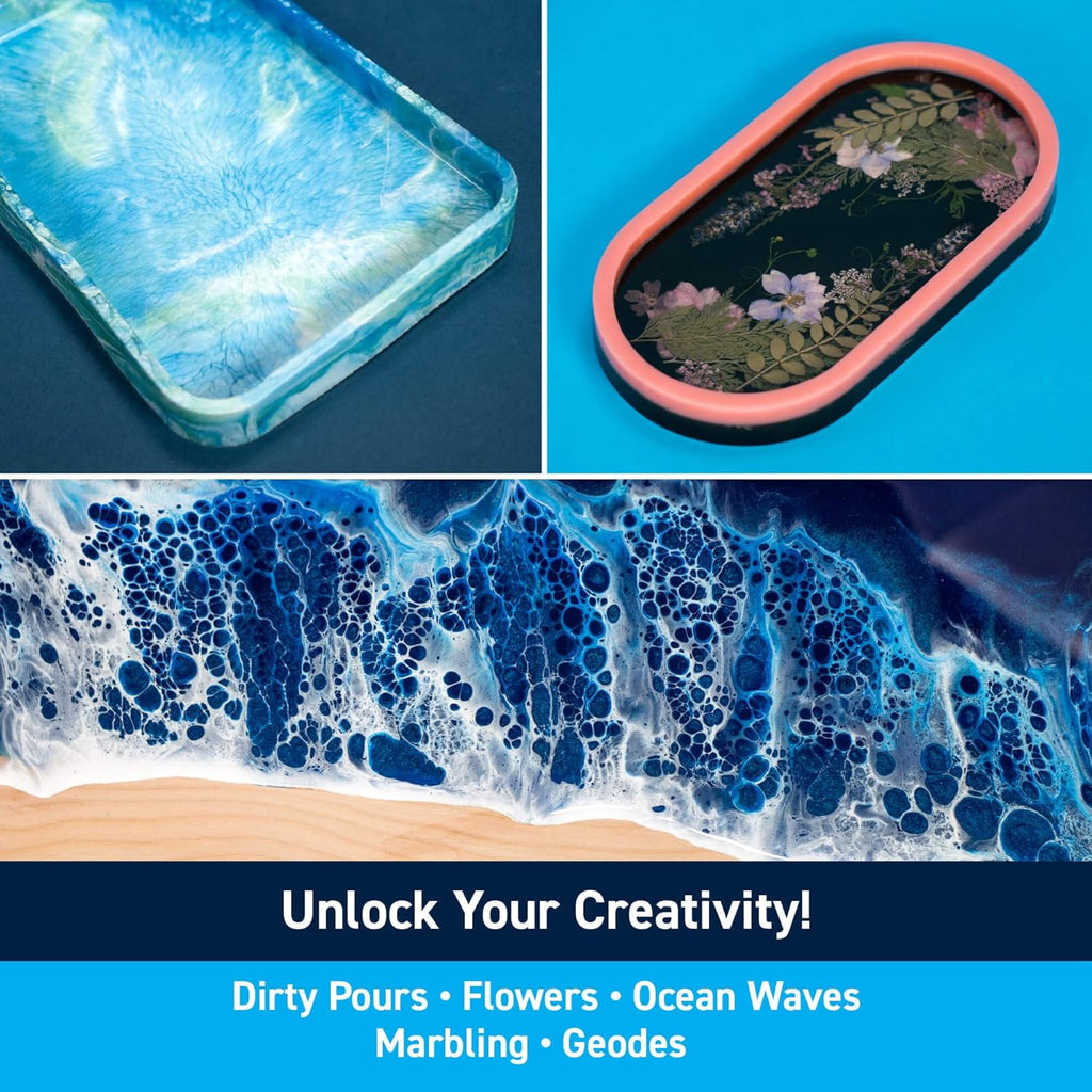 Artist Epoxy Resin - 1 Quart Kit for Resin Art and Crafting | Clear, High-Gloss Epoxy Resin & Hardener Kit; UV
