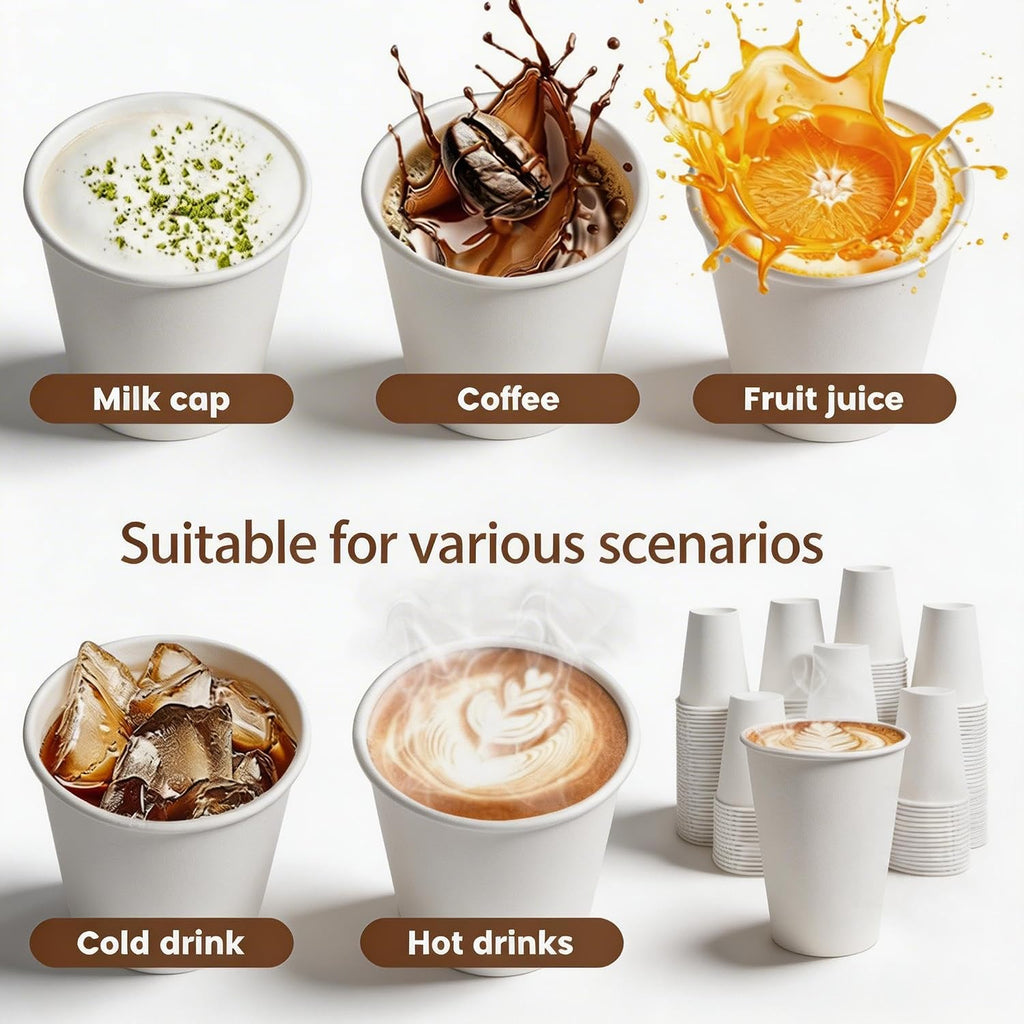 Disposable Paper Coffee Cups 12 oz 300 Count Hot Paper Cups
