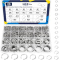 ZQZ C Clips Assortment Kit (M3-M26), 435 Pcs External Retaining Rings Set
