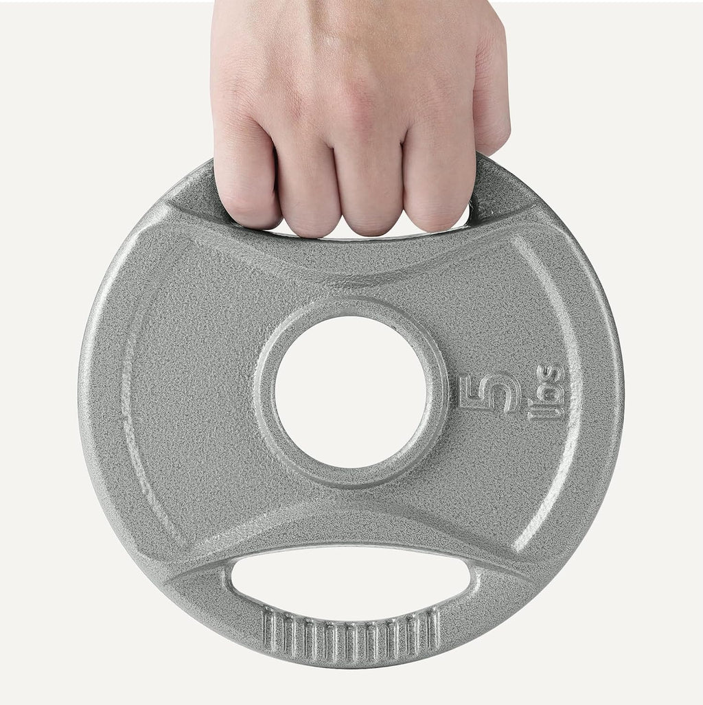 2-Inch Olympic Grip Weight Plates, Cast Iron