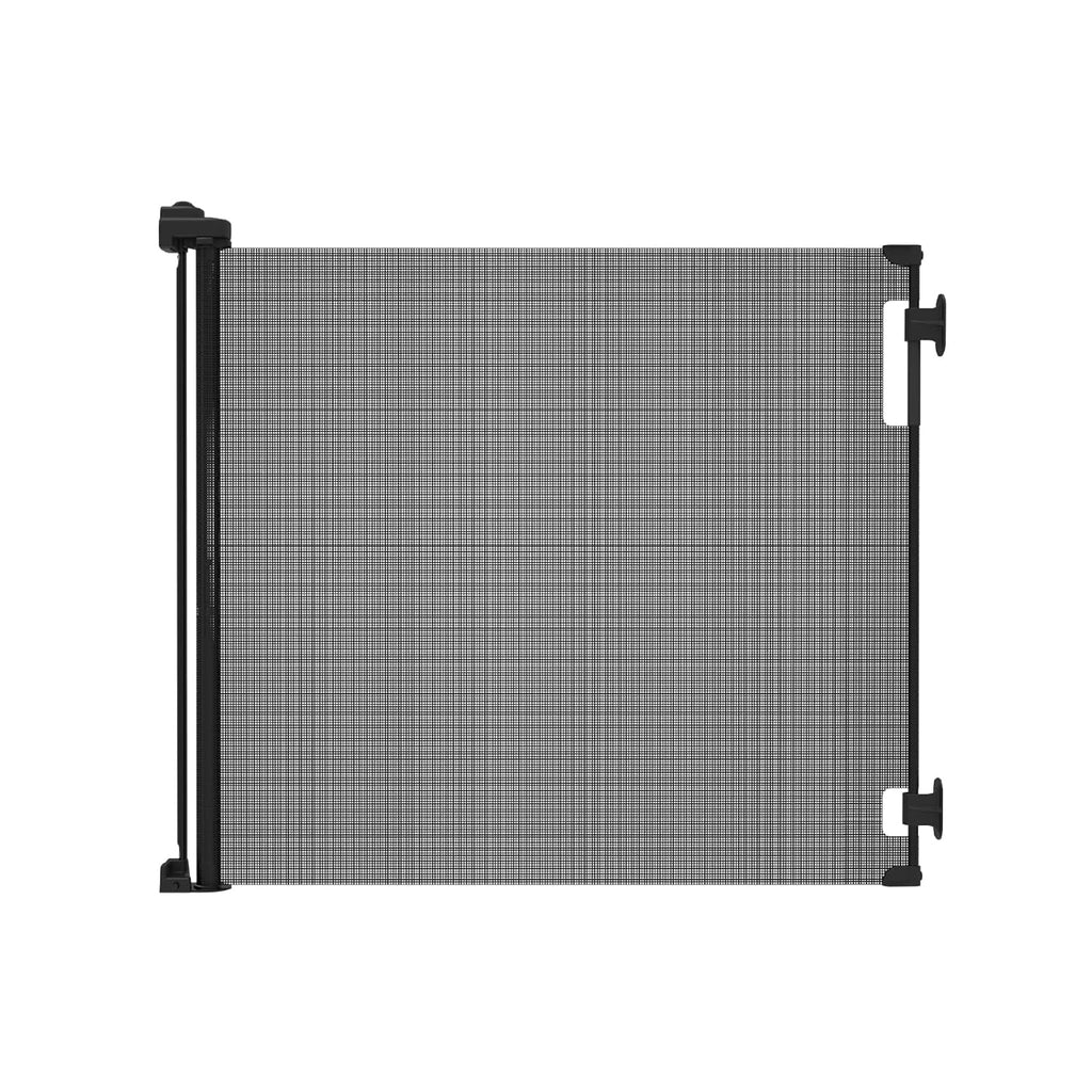Retractable Baby Gate Perma Child Safety 33" Tall x 55” Wide, Mesh, for Stairs, Doorways, Dogs, Pets, Indoor