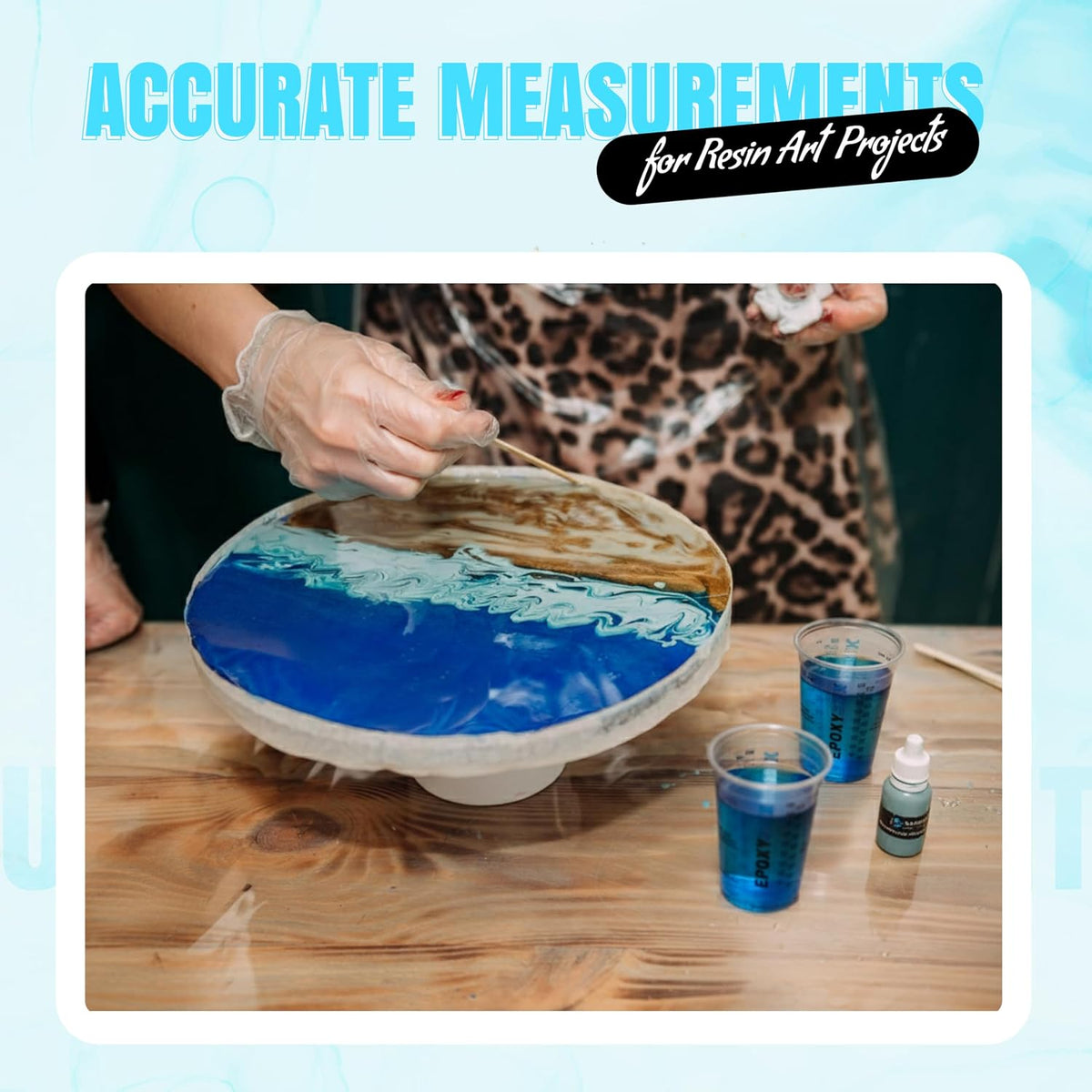 [Pack of 100] 10oz Disposable Graduated Measuring Cups for Mixing - Measurements in mL and Oz - Multipurpose Reusable