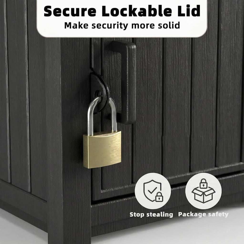 Package Delivery Boxes for Outside, Lockable Anti-Theft Waterproof Delivery Boxes for Outside, Secure Parcel Drop