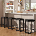Bar Stools Set of 4, 24.6" Counter Height Backless Barstools