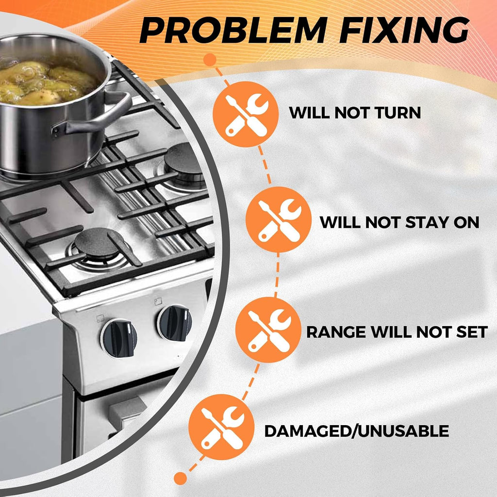 00650847 Cooktop Stove Knobs 4 Pcs Compatible with Bosch